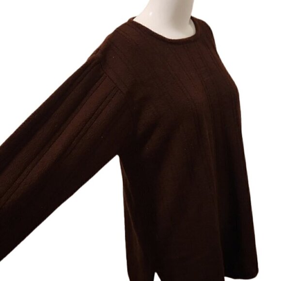 [Christina] Brown Long Sleeve Sweater - Size L - Picture 4 of 6